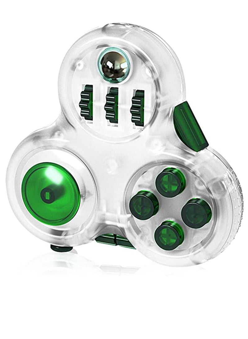 KASTWAVE Fidget Controller Pad - Premium Quality Fidget Toy-used To Relieve Stress, An Anti-anxiety Hand Toy For ADD, ADHD, Autistic Children And Adults To Kill Time, Green, Gift, ABS 