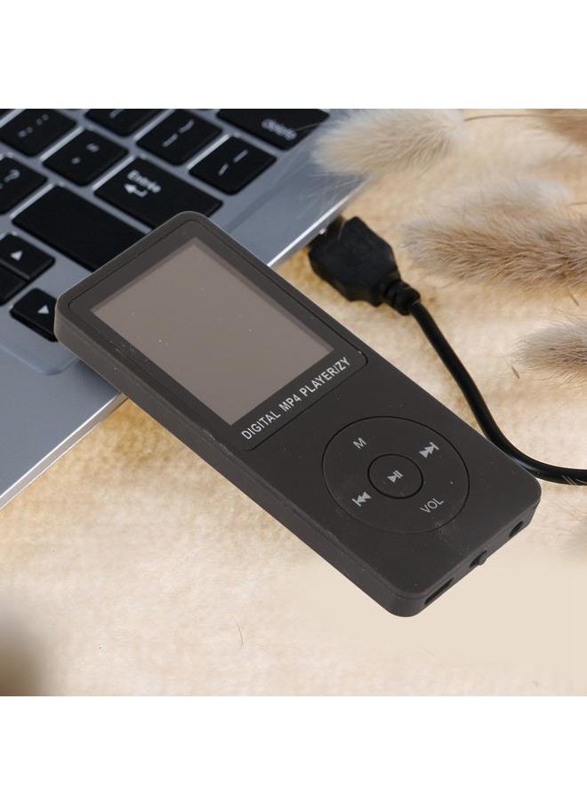 Portable Color TFT Screen HiFi Music Player MP4 Sports MP4 Music Player USB2.0 Black