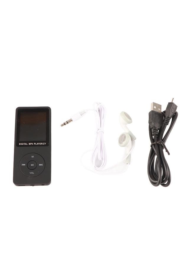 Portable Color TFT Screen HiFi Music Player MP4 Sports MP4 Music Player USB2.0 Black