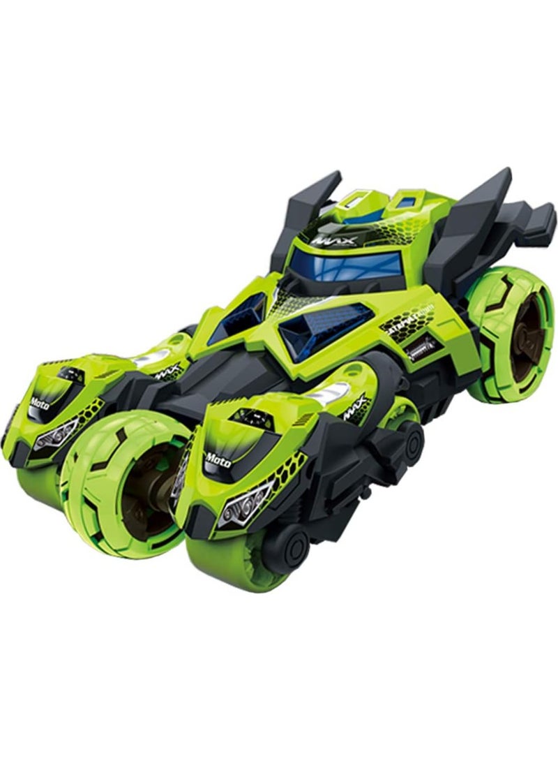 MING YING 66 3-in-1 Pull Back Die-Cast Motorcycle & Race Car Launcher Toy – Catapult Vehicle Set for Kids  - Image 1