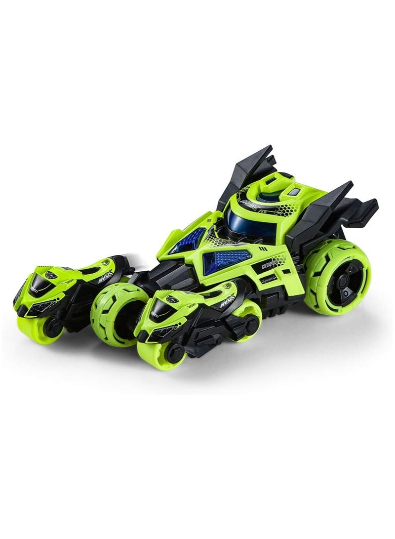MING YING 66 3-in-1 Pull Back Die-Cast Motorcycle & Race Car Launcher Toy – Catapult Vehicle Set for Kids  - Image 2