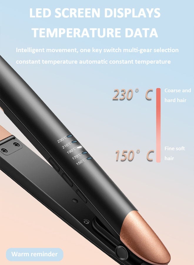 sokany Professional Hair Straightening and Curler 2 in 1 Ceramic Flat Iron with 5 Heat Settings Adjustable Temperature and Heats Up Fast - Image 4
