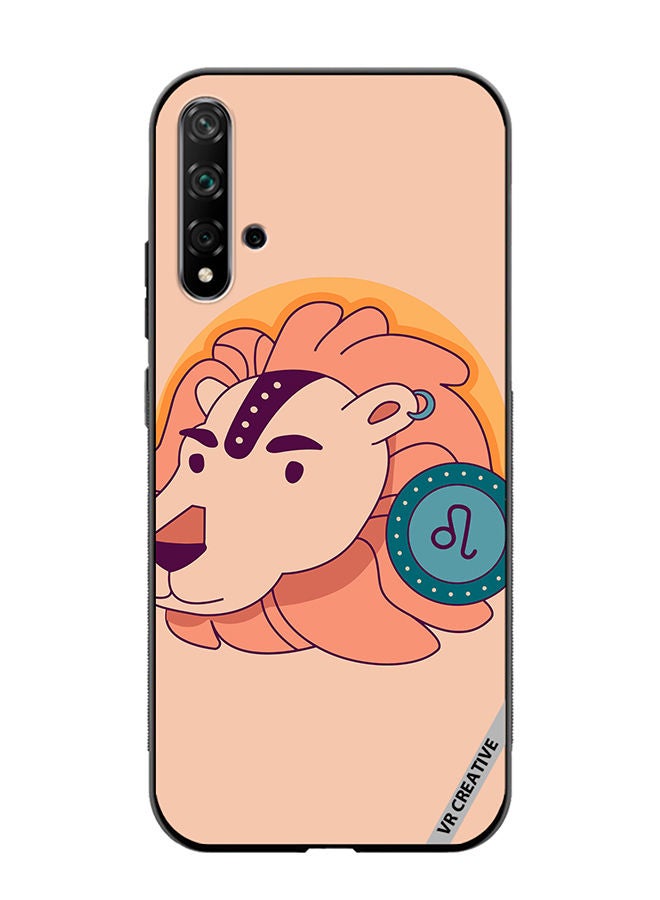 VR CREATIVE Protective Case Cover For Huawei Nova 5T Lion Zodiac Signs Design Multicolour - Image 1