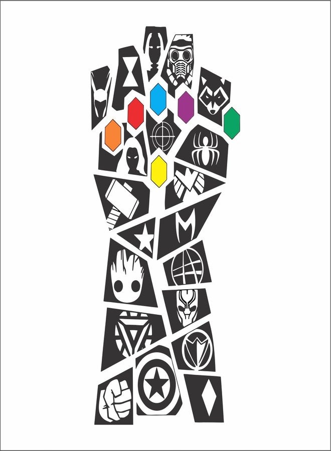 Wall Attraction™ Infinity Gauntlet Thanos Wall Stickers & Murals Size - 40x73cm MD247_S - Image 3