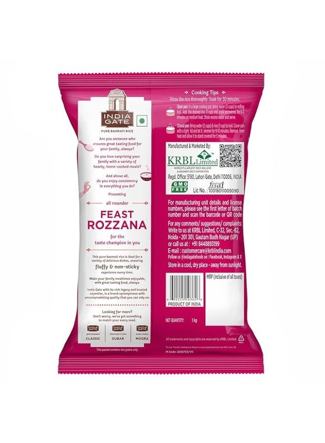 India Gate Feast Rozzana Basmati Rice 5kg - Image 2