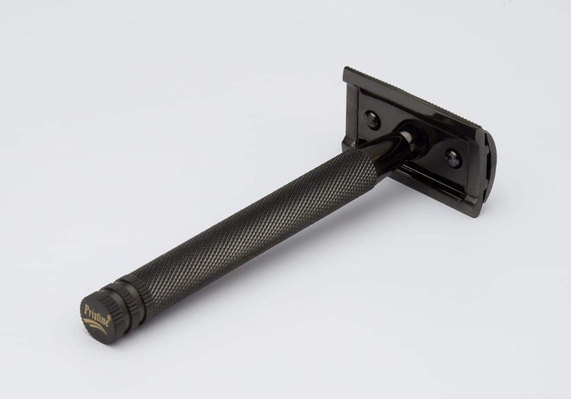 Pristine Shaving Double Edge Safety Razor For Men BLACK PLATING (Close Comb)… - Image 2
