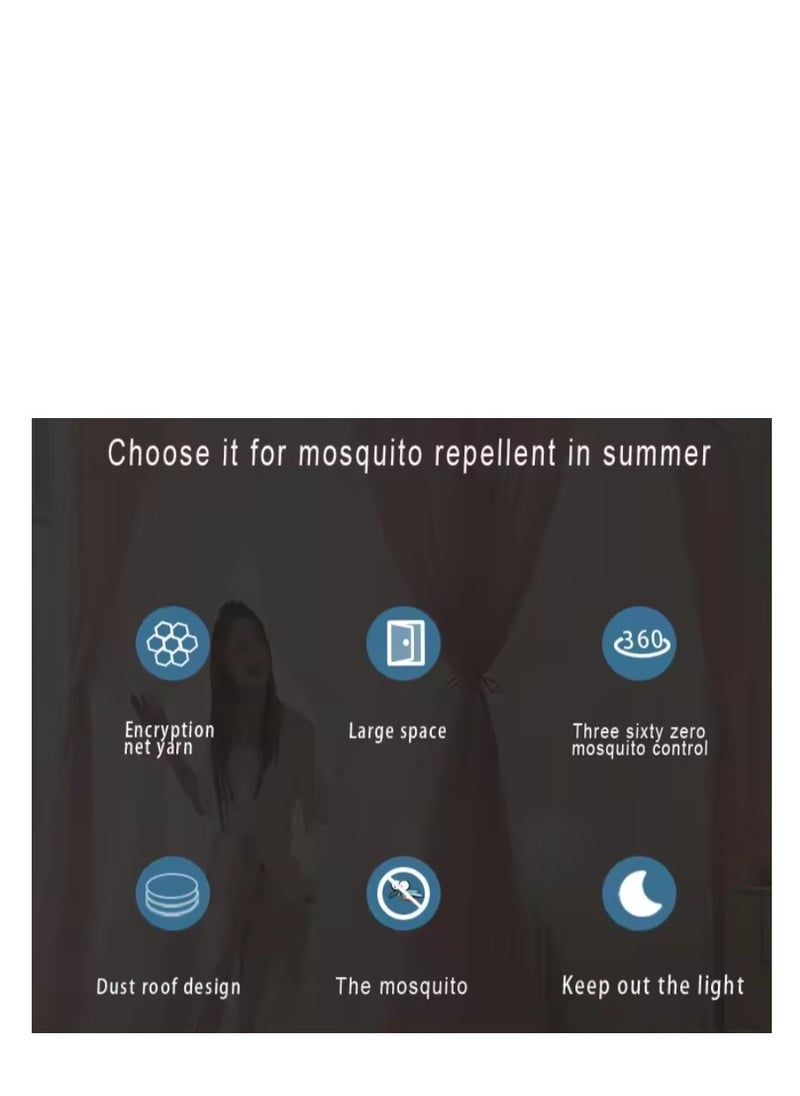 Y&D Bed Canopy Tents Curtain Blackout Curtain Single Bed Tent Curtain Student Shading Cloth Bed Canopy Mosquito Net Student Sleep Privacy Protection  - Image 5