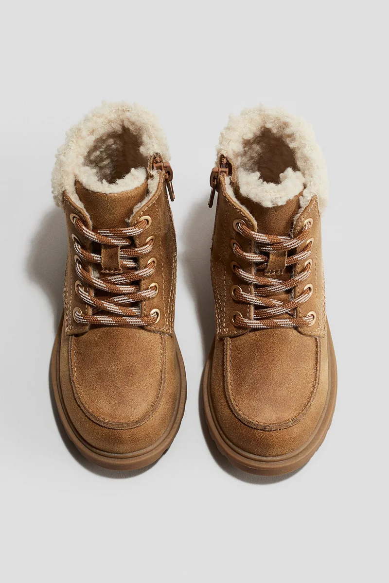 اتش اند ام بووت برباط مبطن ببطانة دافئة