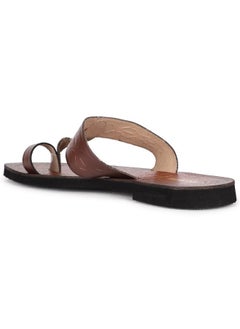 Bata Bata Men's JUBILEE Toe Ring Slippers (8763982_TAN_7 UK)  - Image 3
