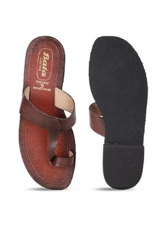 Bata Bata Men's JUBILEE Toe Ring Slippers (8763982_TAN_7 UK)  - Image 4