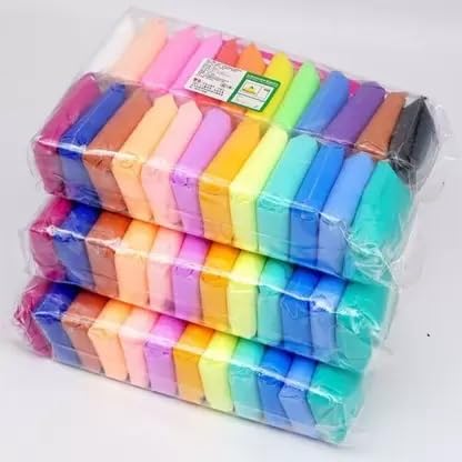 Eclet (Pack of 12) Air Dry Clay, Colorful Children Soft Clay, Creative Art Crafts, Gifts for Kids-Multi Color. Non-Toxic Modeling Magic Fluffy Foam Bouncing Clay Putty Kit for Kids with Tools .99 - Image 1