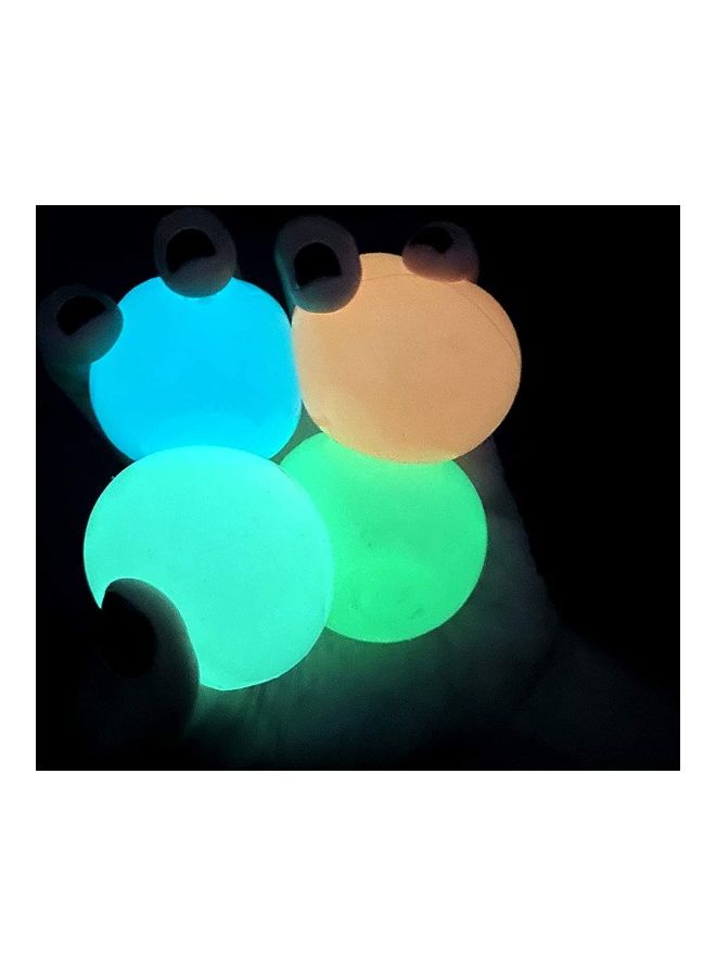 NIBEMINENT 4-Piece Glowing Stress Relief Sticky Balls - Image 1