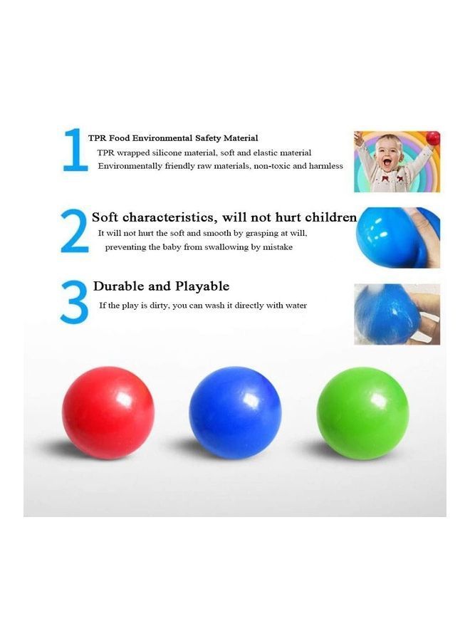 NIBEMINENT 4-Piece Glowing Stress Relief Sticky Balls - Image 4