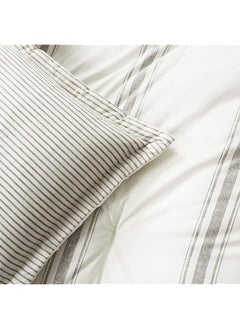 erorex Comforter Farmhouse Stripe Full Queen Grey  - Image 5