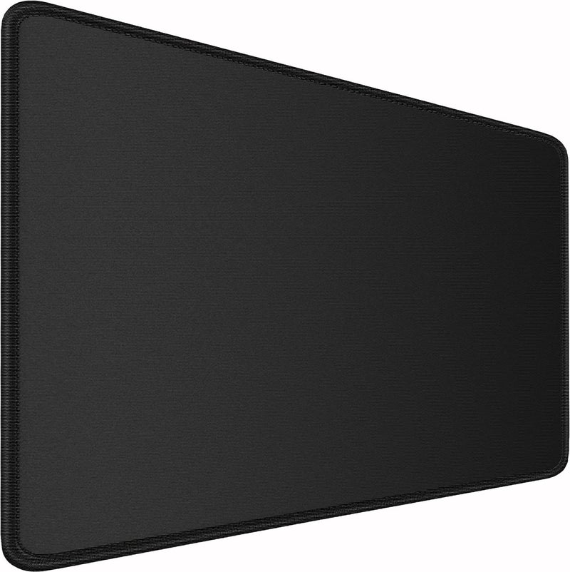 Naukay Large Mouse Pad, 35.42x15.7 inch Large Gaming Non-Slip Mousepad, Water Resist Computer Keyboard Mouse Mat Rubber Base Long Desk Mouse Pad for Work & Gaming, Office & Home, Black - Image 1