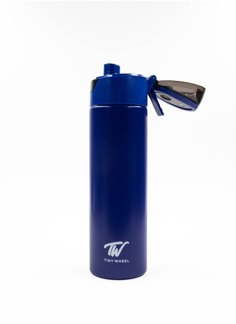 TINY WHEEL Tiny Wheel Spray Steel Water Bottle baby Blue 600ml  - Image 3