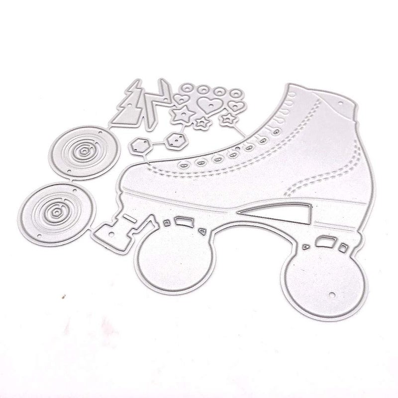 KSCRAFT Roller Skate Metal Cutting Dies Stencils for DIY Scrapbooking/Photo Album Decorative Embossing DIY Paper Cards