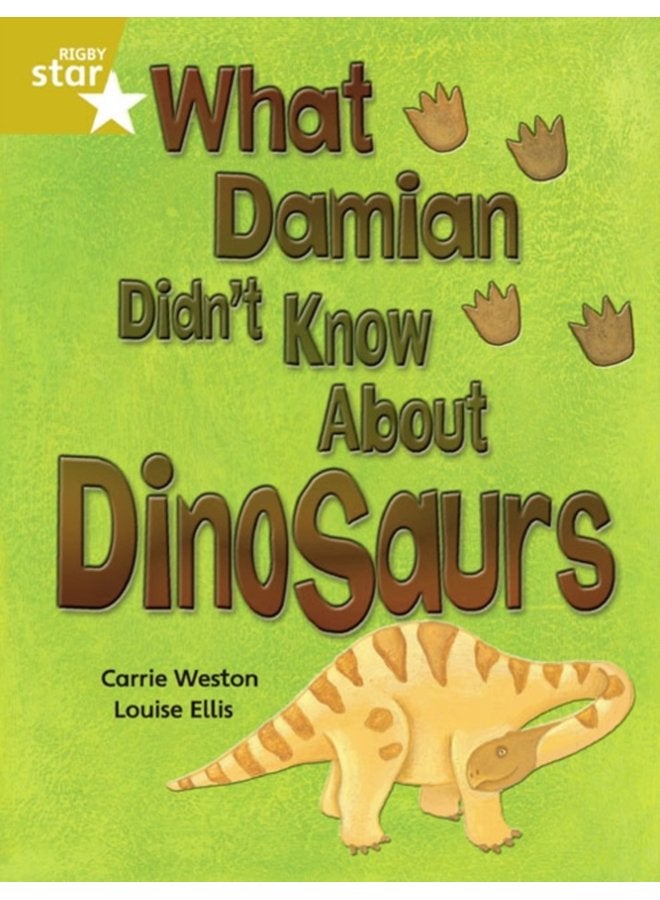 ريغبي ستار القارئ الذهبي المستقل 3 ما لم يعرفه داميان عن الديناصورات - غلاف ورقي