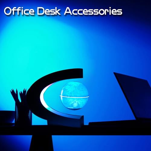 MOKOQI Magnetic Levitating Globe with LED Light, Cool Tech Gift for Men Father Boys and Girls, Birthday Gifts for Kids, Floating Globes World Desk Gadget Decor in Office Home Display (Silver) - Image 5