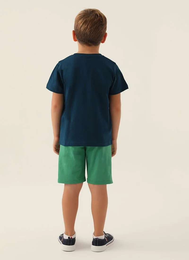 U.S. Polo Assn. U.S. Polo Assn. Boys Blue Bermuda Set