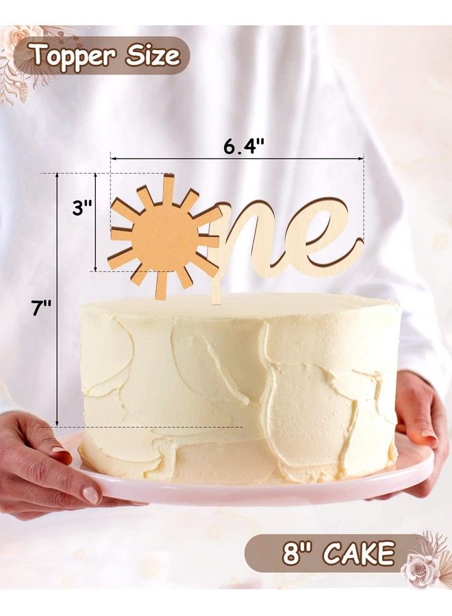 Huray Rayho Sun One Cake Topper 1St Birthday Cake Decoration 6.4 - Image 4