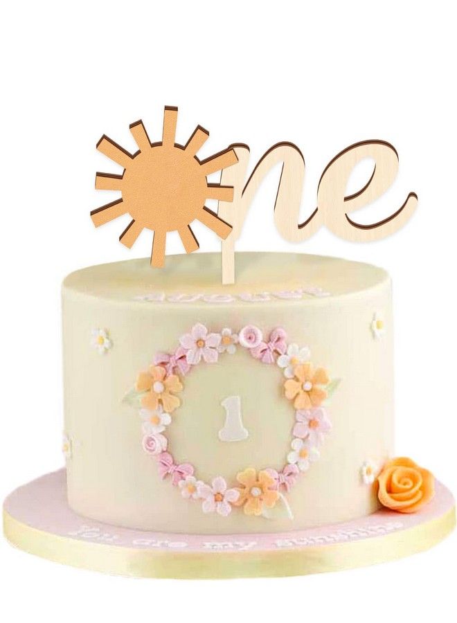 Huray Rayho Sun One Cake Topper 1St Birthday Cake Decoration 6.4 - Image 2