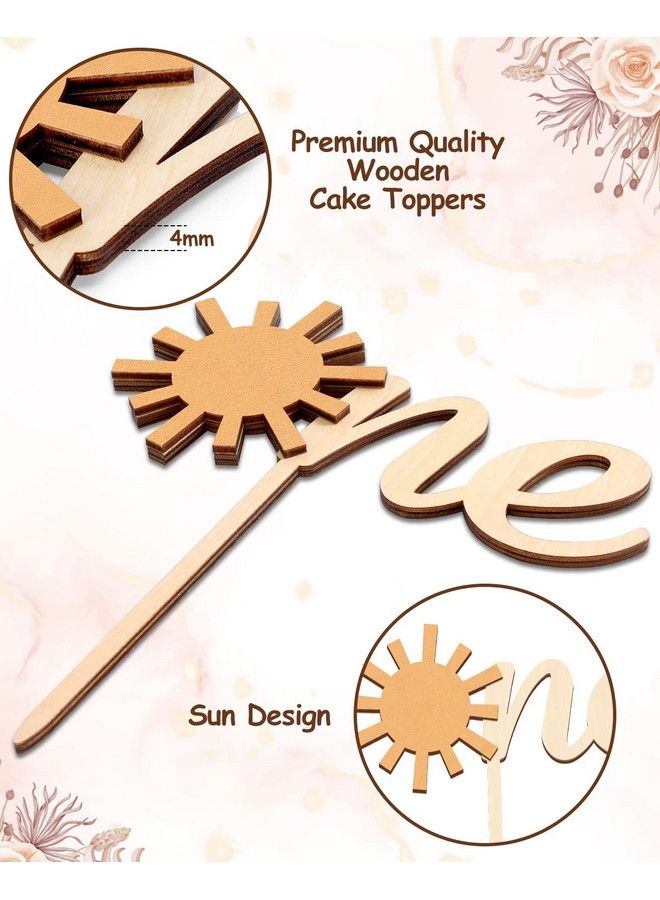 Huray Rayho Sun One Cake Topper 1St Birthday Cake Decoration 6.4 - Image 5