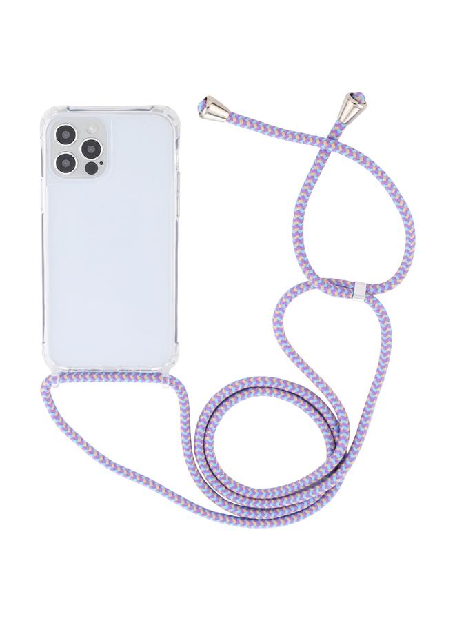 S-TOP Case For iPhone 15 Pro Max Transparent Acrylic Airbag Shockproof Phone Protective Case with Lanyard - Image 2