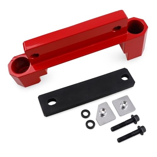 KITONLA Billet Rear Differential Brace, Compatible with 2015-2023 Chrysler 300, Dodge Charger/Challenger SRT Hellcat Scat Redeye, Red - Image 1