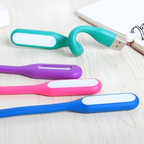 MeeTo USB LED Light Lamp, Portable LED with Flexible Gooseneck, Arm Reading Lamp, Adjustable, Bendable, Compatible for Laptop, Notebook, Power Bank Energy Saving Reading, Random Color - (Pack of 1) - Image 4