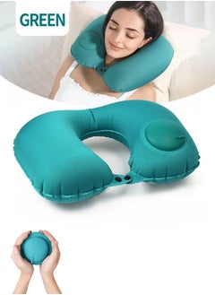 Inflatable U-Shape Pillow/Green