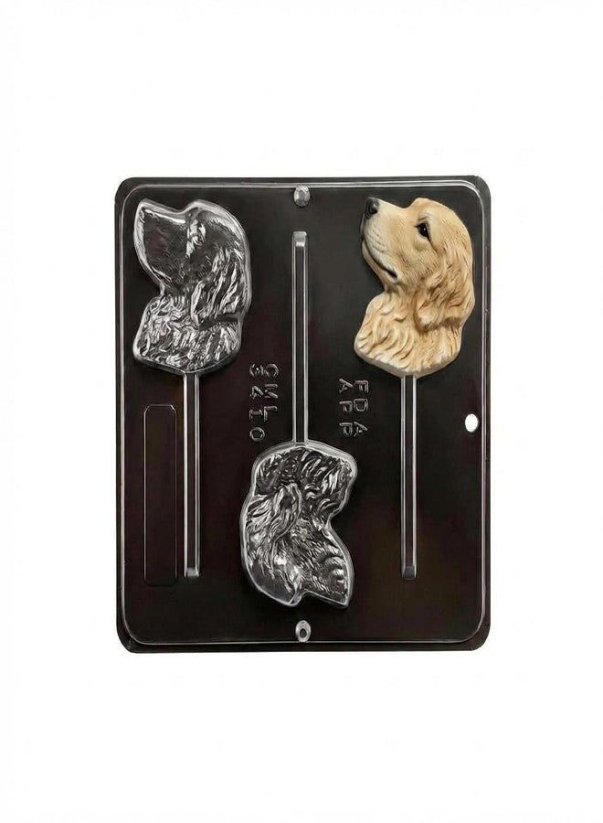 Lollipops Golden Retriever Dog Lollipop Chocolate Candy Mold 3410 - Image 5