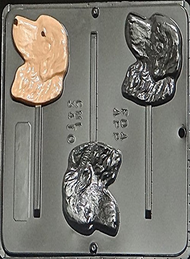 Lollipops Golden Retriever Dog Lollipop Chocolate Candy Mold 3410 - Image 2