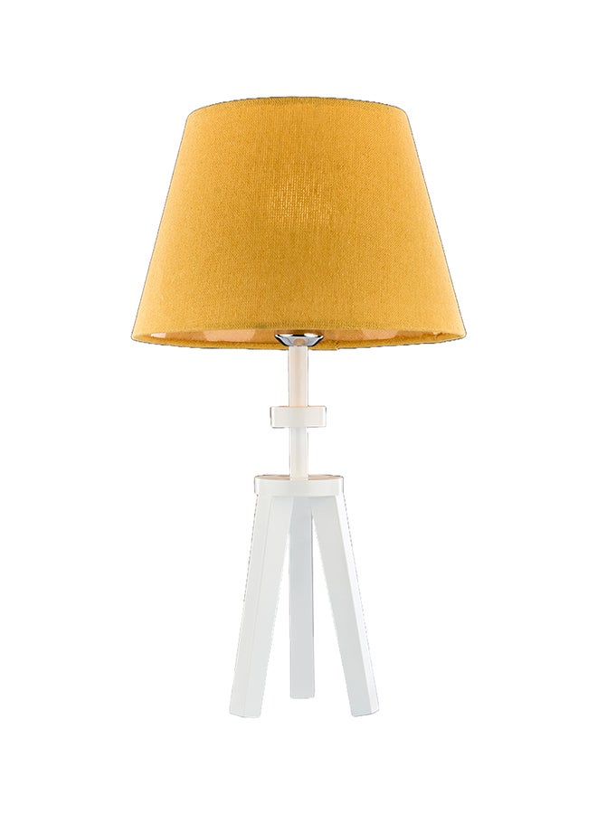 NAGAFA SHOP Vandeta 1 Lamp White * Shapoo Yellow Table Lamp Tb55Wh 