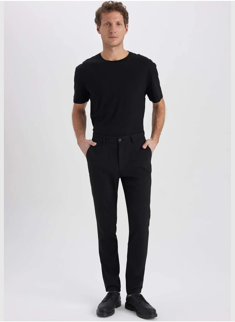 DeFacto Regular Hem Tailored Fit Woven Bottom Trousers
