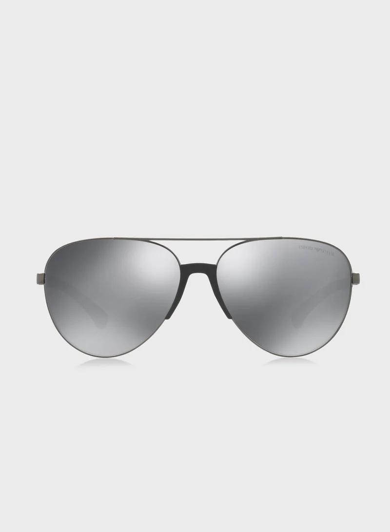 EMPORIO ARMANI 0EA2059 Aviator Sunglasses