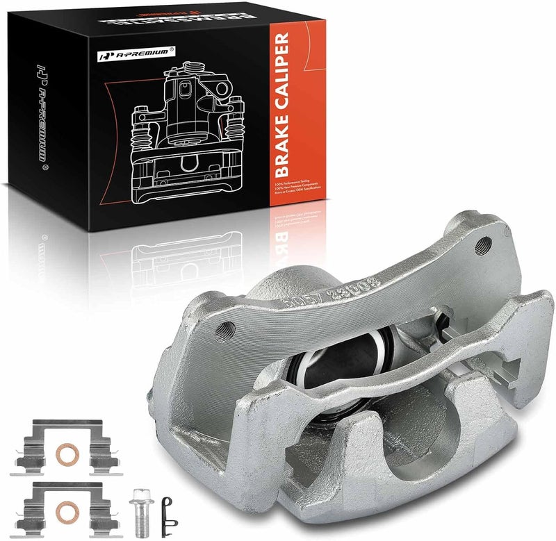 A-Premium Disc Brake Caliper Assembly with Bracket for Mitsubishi Eclipse 2006-2012, Galant 2004-2009 - Front Right Passenger - Image 1