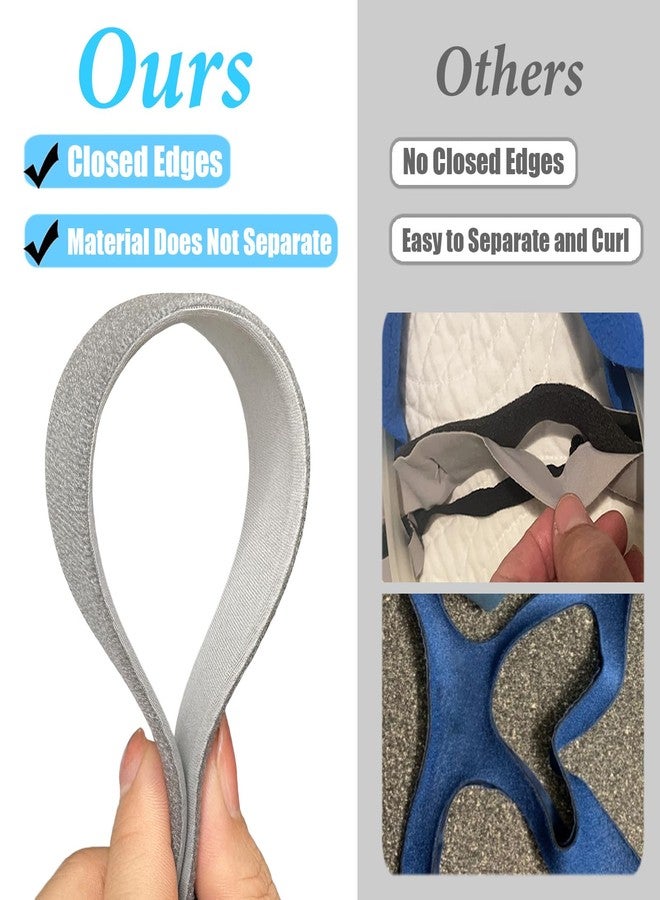 GJX 2 Packs Replacement Headgear for Nuance Pro CPAP Gel Nasal Pillow Mask Closed Edges Headgear Strap Compatibility with Nuance Pro(Without Nasal Pillow Frame) - Image 2