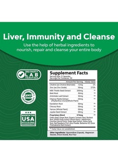 Natures Craft Milk Thistle Liver Support Supplement - Herbal Liver Supplement with Silymarin Milk Thistle Extract Dandelion Root Artichoke Extract Choline Bitartrate Berberine and Chicory Root Packaging may vary  - Image 3