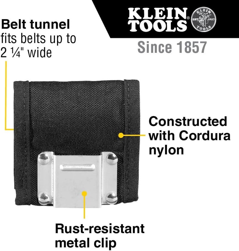 Klein Tools 5707 Heavy Duty Nylon Tape Measure Holder with Tunnel Belt - Image 2