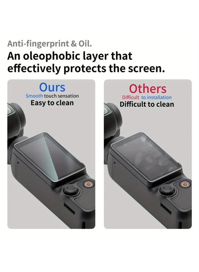 6Pcs Tempered Glass Screen Protector For DJI Pocket 3 Anti Fingerprint Film - Image 5