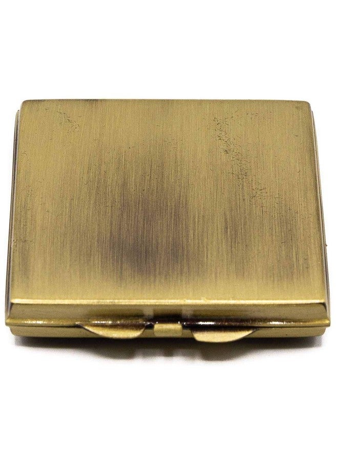 ستيفاني إمبورتس مرآة مكياج جيب مدمجة قابلة للطي بتصميم فسيفساء للرجال والكلب مع كريستالات سواروفسكي حجر الراين مزدوجة الجوانب (تكبير 5X + تكبير 1X) - Image 3