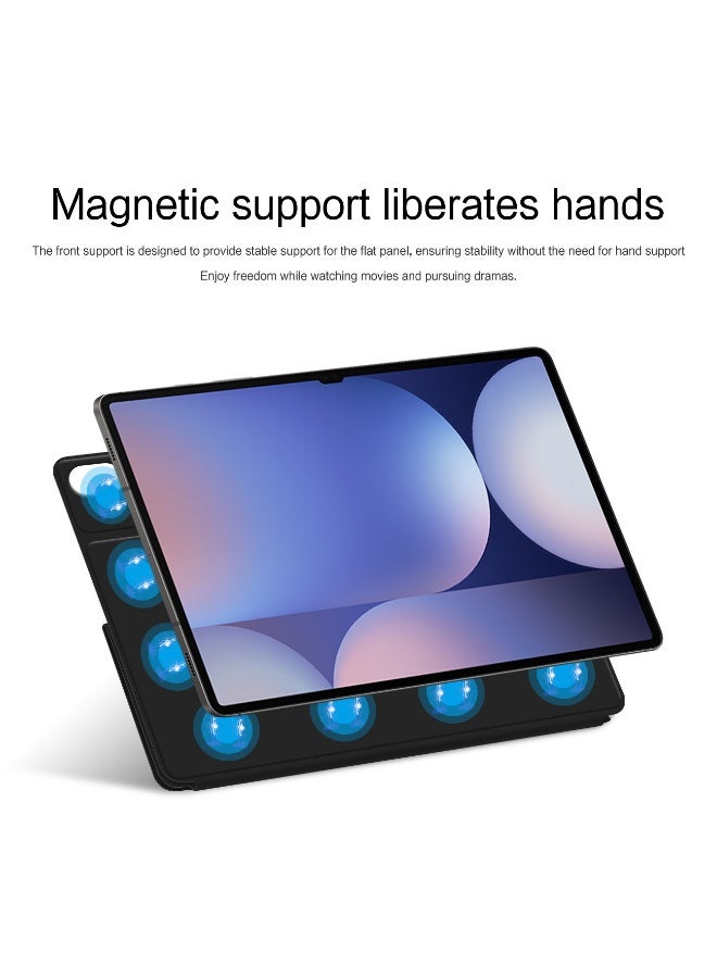 Genetic Tablet leather case 2024 suitable for Samsung GalaxyTab s10+ protective case FE magnetic wallet S10 Ultra - Image 2