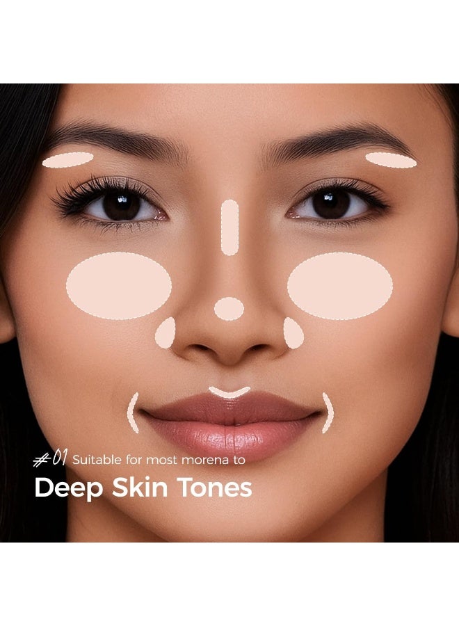 SACE LADY Moon Dot Liquid Contour – #02 Brown Taupe – Medium to Deep Sculpting - Image 3