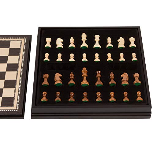 Best Chess Set Kavi Inlaid Wood Chess Board Game with Weighted Wooden Pieces, Large 18 x 18 Inch Set - Image 3