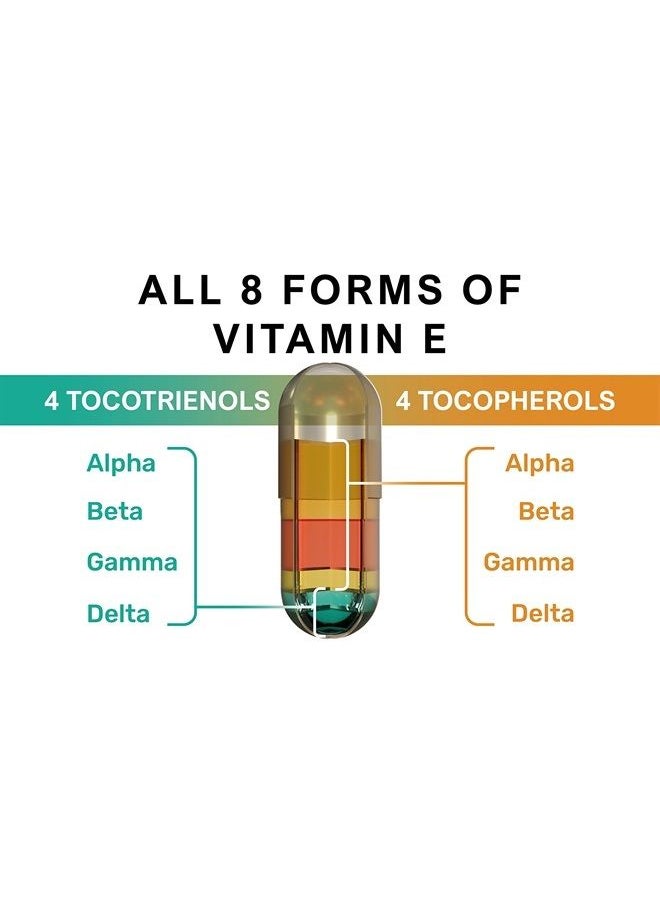 Kala Health - Unique Vegan Formula with all 8 Tocopherols and Tocotrienols Vitamin E– 400 IU Contains no PAH's, Heavy Metals, Contaminants or Preservatives - Certified Sustainable - Hair, Scars and Skin - Image 1