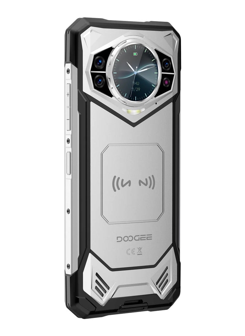 Doogee - DOOGEE S200 5G Rugged Phone 6.72″ 120Hz Display 12GB RAM 256GB ROM 100MP AI Main Camera 10100mAh Android 14 NFC – Silver - Image 1