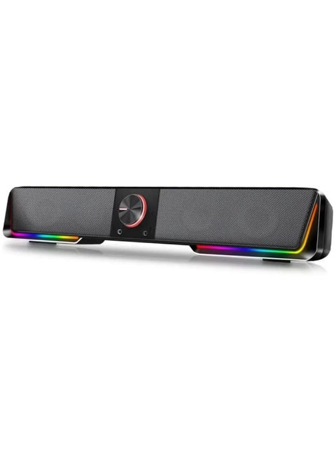 GS570 Darknets Support aux 3.5 Surround Speakers Column Sound bar for Computer PC loudspeakers (D As Show)