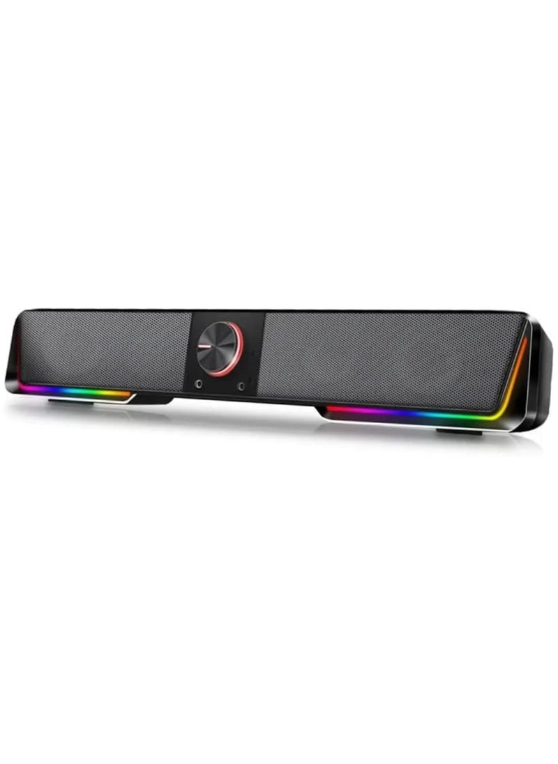 REDRAGON - GS570 Darknets Support aux 3.5 Surround Speakers Column Sound bar for Computer PC loudspeakers (D As Show) - Image 1