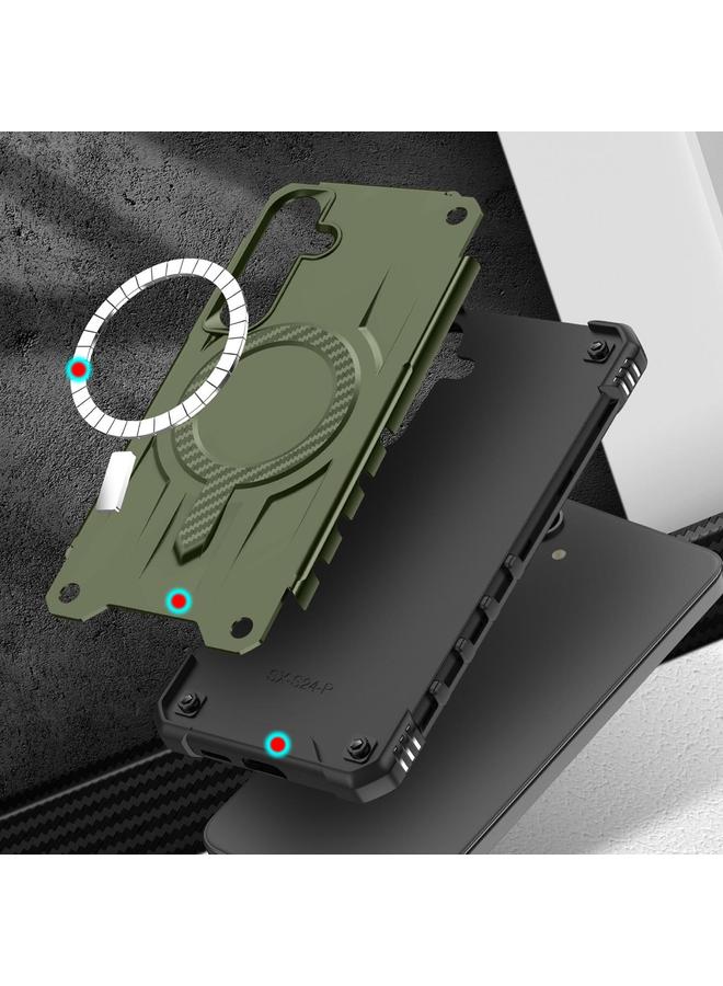 S-TOP Case For Samsung Galaxy S24 FE 5G Straship MagSafe TPU Hybrid PC Phone Case - Image 5